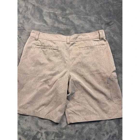 Magellan Shorts Men 38 Tan Fish Gear Water Repellent Cargo Fishing Heather - Picture 4 of 6